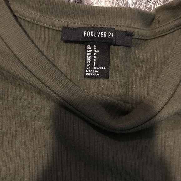 Army Green Basic Tee from Forever 21! - Picture 2 of 2